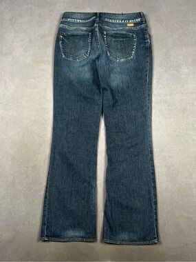 Silver Low Rise Jeans Dark Blue Flared  Bootcut Denim